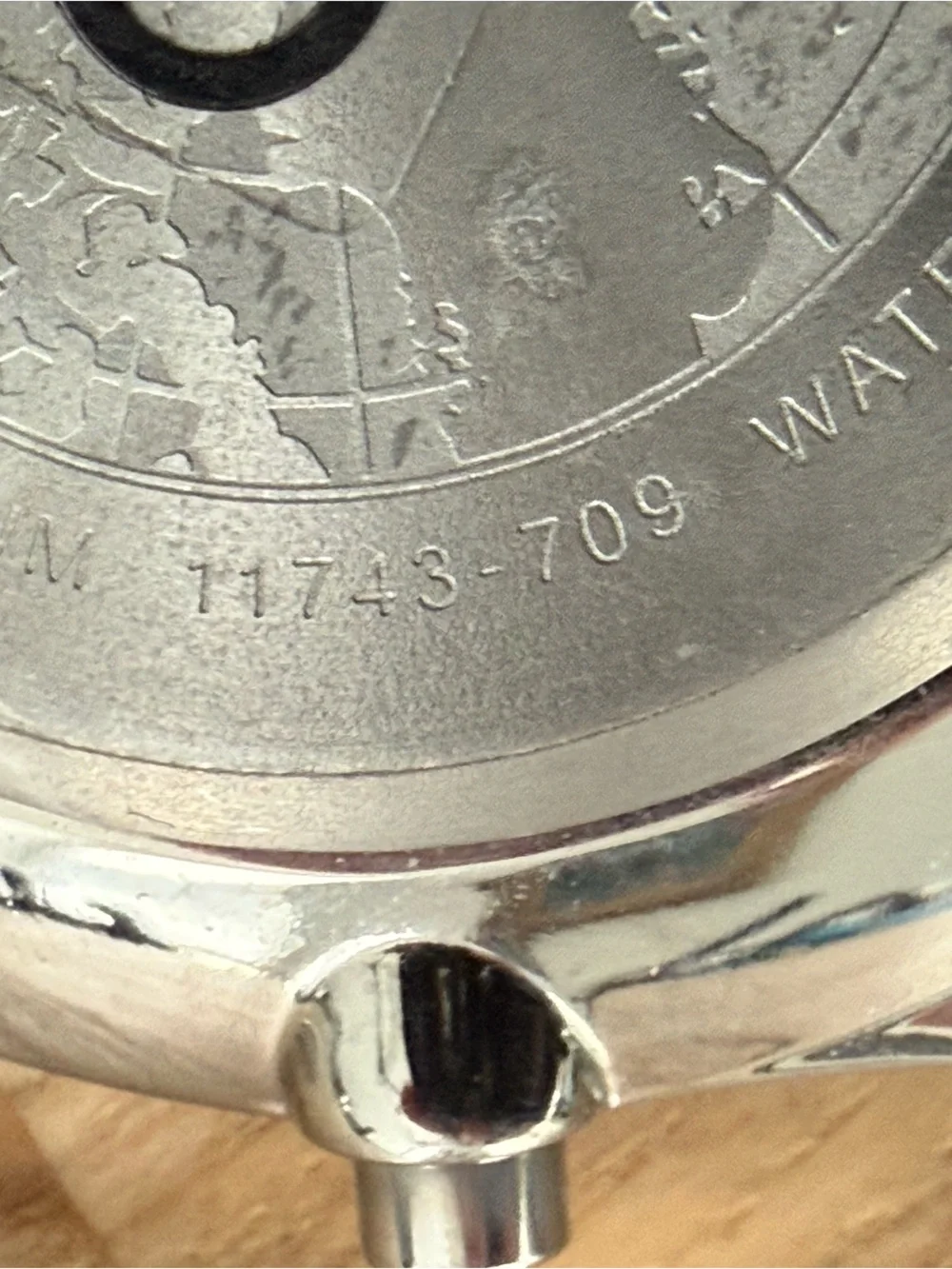 Bering Titanium Chronograph Mens Watch All Titanium Bracelet Case Black Dial